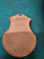 wijwaterbakje koper en hout, Verzamelen, Ophalen of Verzenden