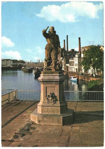 908565 Rotterdam Standbeeld Piet Hein 1978 Gelopen met zegel beschikbaar voor biedingen