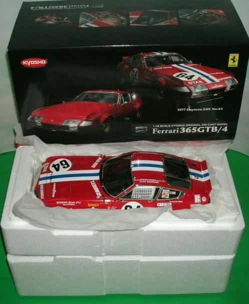 3 Ferrari 365 GTB Gr.4 Competizione - Kyosho 1/18, Hobby en Vrije tijd, Modelauto's | 1:18, Zo goed als nieuw, Auto, Kyosho, Ophalen of Verzenden