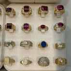 14k gouden ringen heren onyx model zegelringen, 20 of groter, Heer, Nieuw, Ophalen of Verzenden