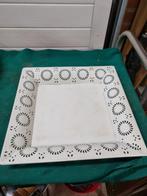 decoratie blad wit metaal open rand, Huis en Inrichting, Woonaccessoires | Overige, Ophalen of Verzenden, 'T Olde Gre-j, Info@toldegrej.nl