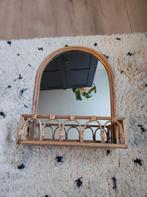 Bamboe spiegel met bakje, Ophalen, Minder dan 50 cm, Zo goed als nieuw, Minder dan 100 cm