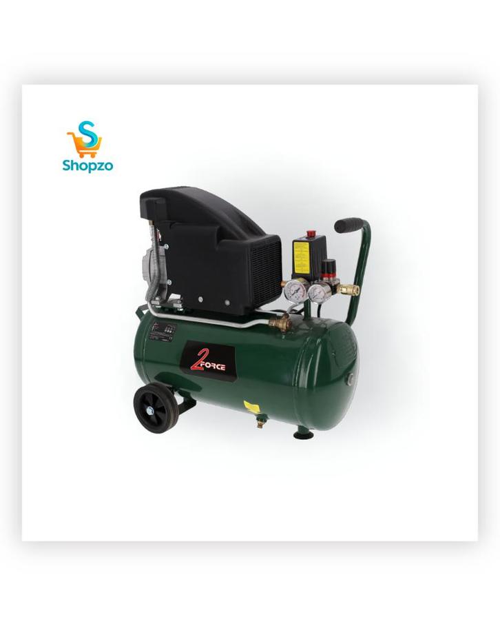 2-Force Compressor 24L - 1.5PK | Krachtig & Betrouwbaar, Doe-het-zelf en Verbouw, Compressors, Nieuw, 6 tot 10 bar, Minder dan 25 liter