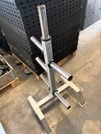 Olympische halter schijven rek 50 mm, Ophalen, Halterschijven, Gebruikt, Rek