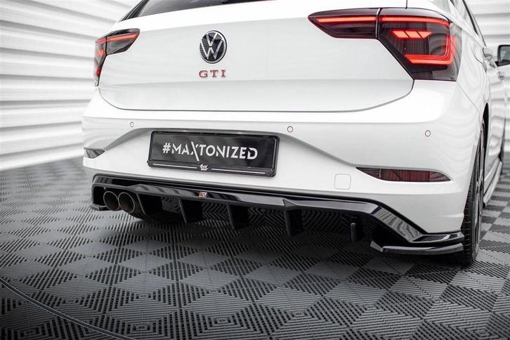 Maxton Design Rear Diffuser Voor Vw Polo GTI MK6 Facelift, Auto diversen, Tuning en Styling, Verzenden