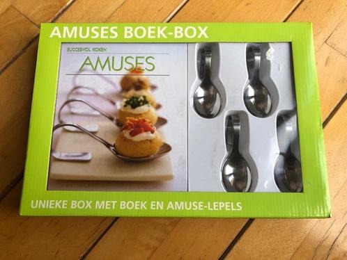 Leuk Amuses boek - box., Boeken, Kookboeken, Zo goed als nieuw, Tapas, Hapjes en Dim Sum, Overige gebieden, Ophalen of Verzenden