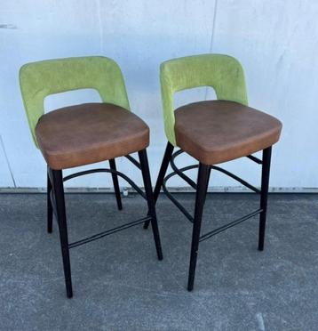 10 stuks luxe horeca bistro restaurant barkrukken rood groen beschikbaar voor biedingen