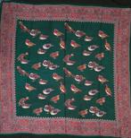 Prachtige wollen shawl met vogelmotief, Ophalen of Verzenden