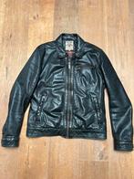 Chevignon Unisex Leren Bomberjack Zwart M, Kleding | Heren, Chevignon, Maat 48/50 (M), Zwart, Ophalen of Verzenden