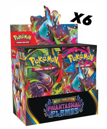 Mega Evolution: Phantasmal Flames Booster Box Case Preorder beschikbaar voor biedingen