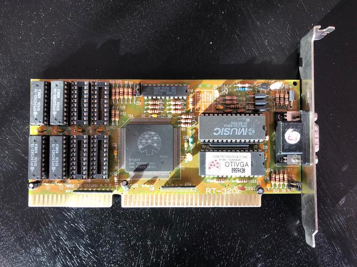 Oak OTI077 16-bit ISA VGA videokaart (1993)., Computers en Software, Vintage Computers, Ophalen of Verzenden