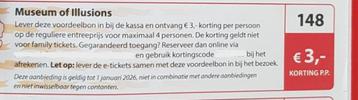 Museum of Illusions kortingsbon  beschikbaar voor biedingen