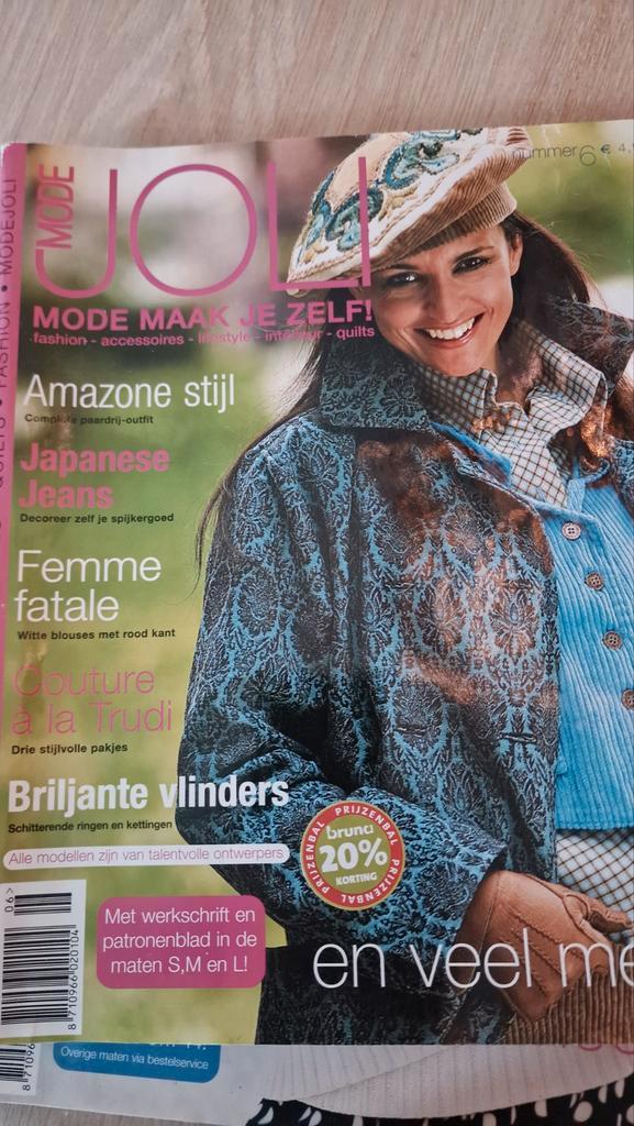 ModeJoli Zelfmaak Modeblad - Nummer 6, Hobby en Vrije tijd, Kledingpatronen, Zo goed als nieuw, Vrouw, Overige merken, Ophalen of Verzenden