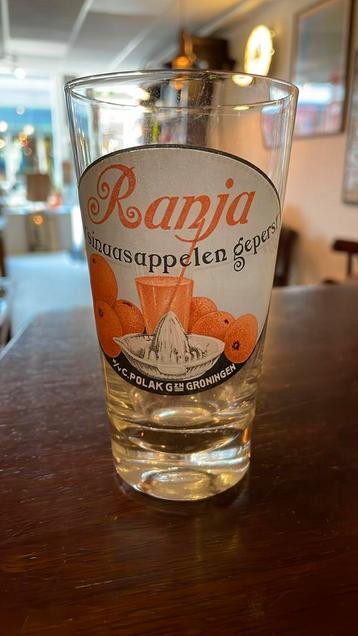 Uniek oud Ranja glas van C. Polak uit Groningen beschikbaar voor biedingen