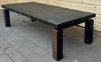 Brutalist Japandi Wenge Salontafel, Huis en Inrichting, Tafels | Salontafels, 50 tot 100 cm, Minder dan 50 cm, 100 tot 150 cm