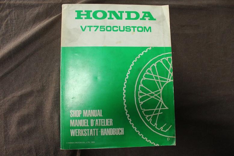 Honda VT750 Custom 1983 motorcycle shop manual VT 750, Motoren, Ophalen of Verzenden, Honda