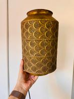 Gouden Tafellamp Ibiza Stijl, Huis en Inrichting, Lampen | Tafellampen, Ophalen of Verzenden, Zo goed als nieuw, Minder dan 50 cm