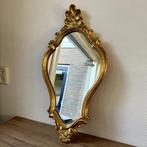 Vintage Kuifspiegel van Deknudt, Wandspiegel, Spiegel, Goud, Antiek en Kunst, Antiek | Spiegels, Minder dan 100 cm, Minder dan 50 cm
