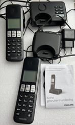 Philips telefoon draadloos 2x, Telecommunicatie, Vaste telefoons | Handsets en Draadloos, Ophalen of Verzenden, Zo goed als nieuw
