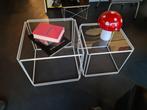 2 x Vintage design bijzettafel, Max Sauze, jaren 70, Huis en Inrichting, Tafels | Bijzettafels, Ophalen