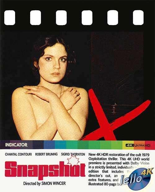Blu-ray 4K: Snapshot, L.E. (1979 Chantal Contouri) UK nNLO, Cd's en Dvd's, Blu-ray, Nieuw in verpakking, Horror, Ophalen of Verzenden