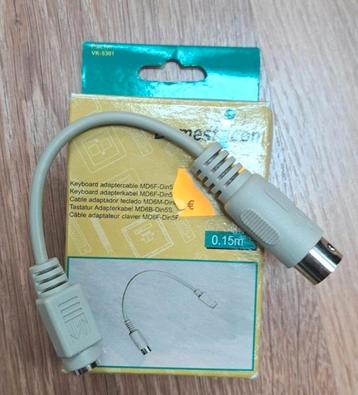 Adapter van PS/2 (6-pins, female) naar DIN (5-pins, male) beschikbaar voor biedingen