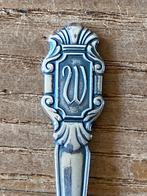 Vintage verzilverde theelepel - GN Gero 90 - letter W, Ophalen of Verzenden