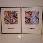 Twee ingelijste prints van Bo von Hohenlowe, Ophalen of Verzenden, 75 tot 100 cm, Oorspronkelijke maker, 50 tot 75 cm