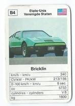 kwartetkaart Maxi mini GT Bricklin, Ophalen of Verzenden, Zo goed als nieuw, Auto's