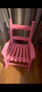 Kinder kleine kleuter poppen beer schommelstoel roze, Ophalen of Verzenden, Zo goed als nieuw, Stoel(en)