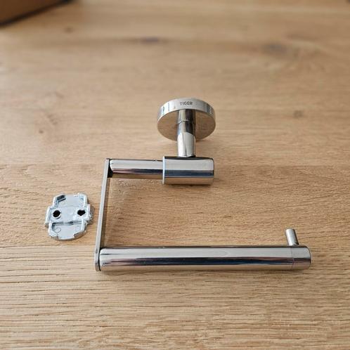Tiger wc rol houder zilver wcrolhouder, Doe-het-zelf en Verbouw, Sanitair, Gebruikt, Toilet, Rvs, Ophalen of Verzenden