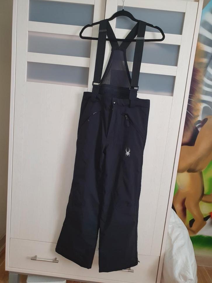 Spyder Skibroek Zwart Maat 16, Sport en Fitness, Skiën en Langlaufen, Zo goed als nieuw, Kleding, Skiën, Overige merken, 100 tot 140 cm