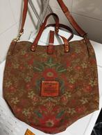 Vintage Campomaggi Teodorano canvas leren shopper tote bag, Ophalen of Verzenden