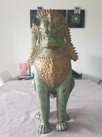 bronzen beeld tempelleeuw foo dog, Ophalen of Verzenden, Zo goed als nieuw, Mens