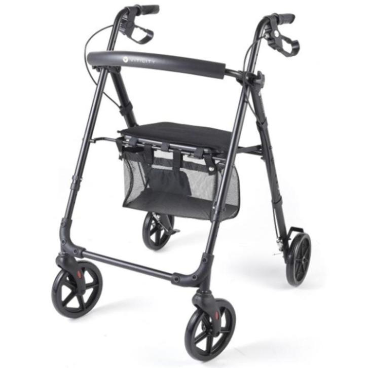 Lichtgewicht Vitility rollator (7,1 kg) – inklapbaar, sterk, Diversen, Rollators, Zo goed als nieuw, Lichtgewicht, Opvouwbaar