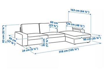 Bijna gratis: IKEA Kivik leren 4-zitsbank met chaise longue - afbeelding 3