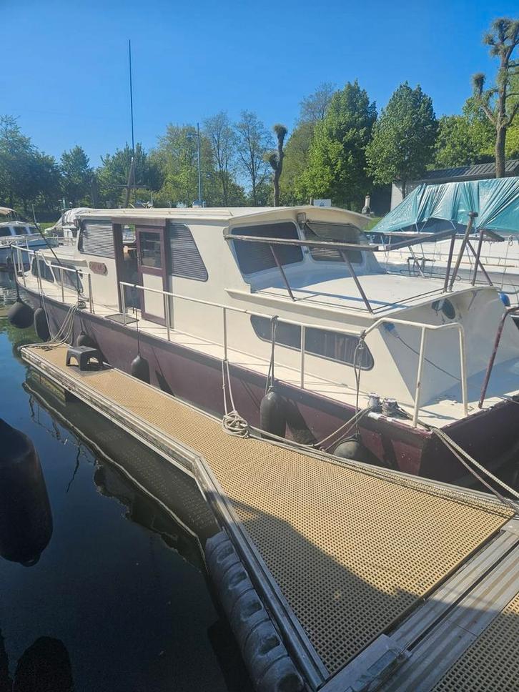 Leuke Combinatie Kruiser, Watersport en Boten, Motorboten en Motorjachten, Gebruikt, Staal, 9 tot 12 meter, Diesel, Binnenboordmotor