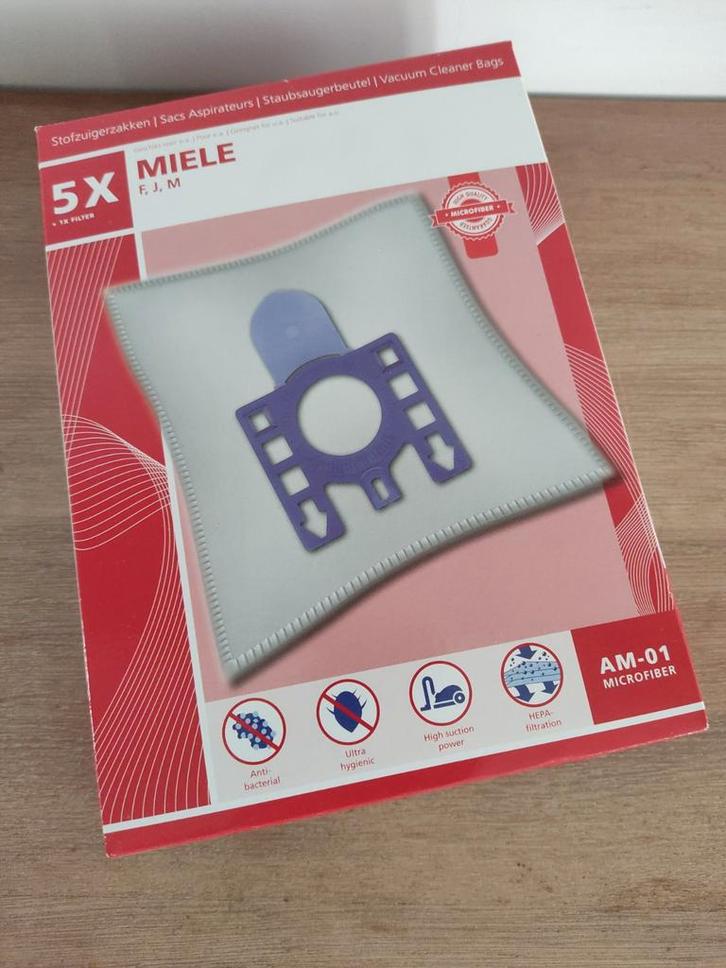 Stofzuigerzakken voor Miele F, J en M (3 stuks), Witgoed en Apparatuur, Onderdelen en Toebehoren, Nieuw, Ophalen