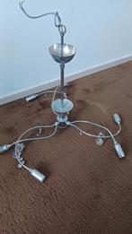 Vintage kroonluchter met metalen frame, Ophalen, Gebruikt, 50 tot 75 cm, Vintage