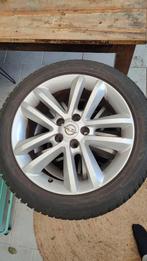 Opel 17 inch lichtmetalen velgen winterbanden, Ophalen, Gebruikt