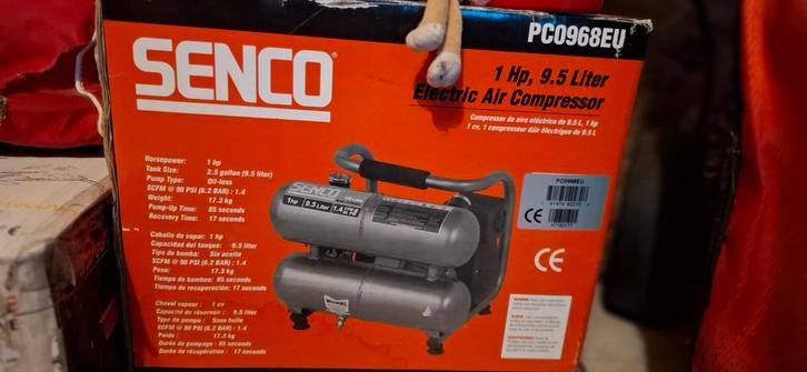 Senco PC0968EU Compressor - Olievrij & Draagbaar, Doe-het-zelf en Verbouw, Compressors, Ophalen