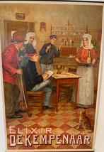 Oude Belgische reclame poster, Ophalen of Verzenden, Gebruikt, Reclamebord