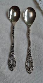 2 gero 90 verzilverde letterlepeltjes O en L, Ophalen of Verzenden