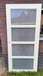 Binnendeur met glas, Ophalen, Gebruikt, 80 tot 100 cm, Binnendeur