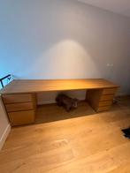 Groot Bureau met Ladeblokken - 248cm, Huis en Inrichting, Bureaus, Ophalen, Gebruikt, Bureau
