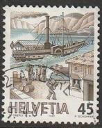 Zwitserland 1987 1342 Post 45c Scheepspost, Gest, Ophalen of Verzenden, Gestempeld