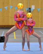 Acropakjes voor stralend acro duo, Sport en Fitness, Kindermaat 122 t/m 140, Ophalen of Verzenden, Zo goed als nieuw, Turnpak(je)