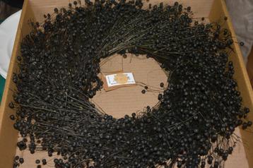 Landelijke Brocante Vlaskrans Zwart beschikbaar voor biedingen