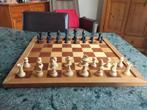 Schaakspel/damspel : grote klassieke comb. in keurige staat, Hobby en Vrije tijd, Ophalen, Gebruikt