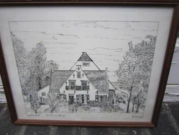 Ridderkerk, 2 Tek/Litho's Huis ter Heide /Ned. Herv. Kerk  beschikbaar voor biedingen